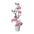 thumbnail image 1 of Dualoai Branch Artificial Potted Flower Faux Potted Flowers for Bedroom Home Wedding Pink, 1 of 9