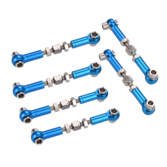 Dualoai Bulk 6 Adjustable Steering Servo Link 47-57mm Front & Rear Aluminum Turnbuckles