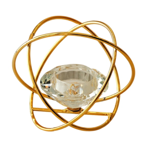 Dualoai Candlestand Modern Tea Light Candle Stand for Anniversary Wedding Decoration gold