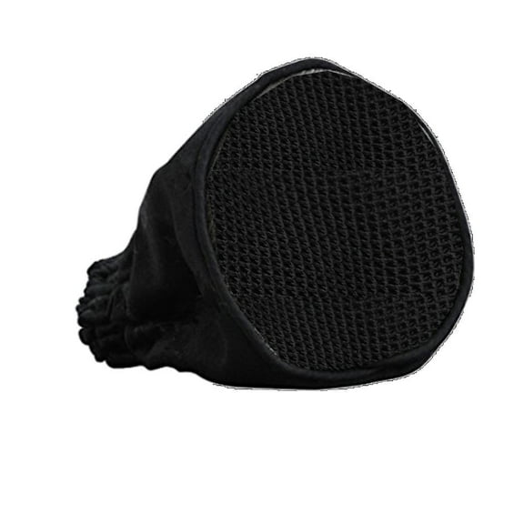 Dualoai Canvas Black Hair Dryer Sock Diffuser Wind Blower Attachment Cover 4.4x3.6''