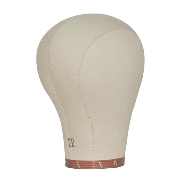 Dualoai Canvas Mannequin Head Compact with Mounting Holes for Making s, Scarf, Beauty 22inch