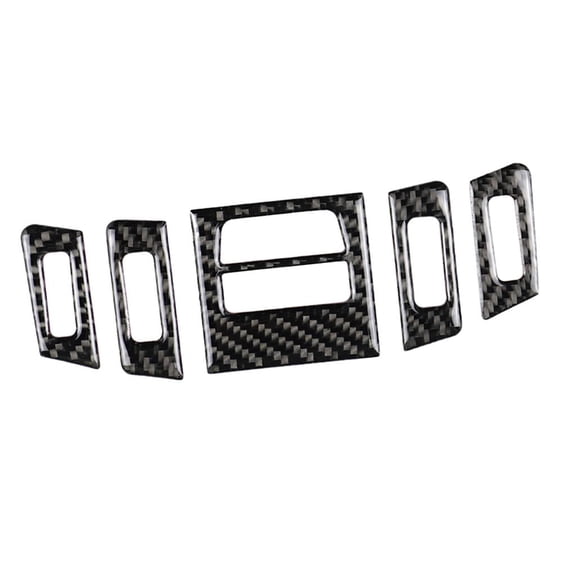 Dualoai Car AC Air Conditioner Trim Fit for BMW 3 Series e90 e92 e93 2005-2012 Black