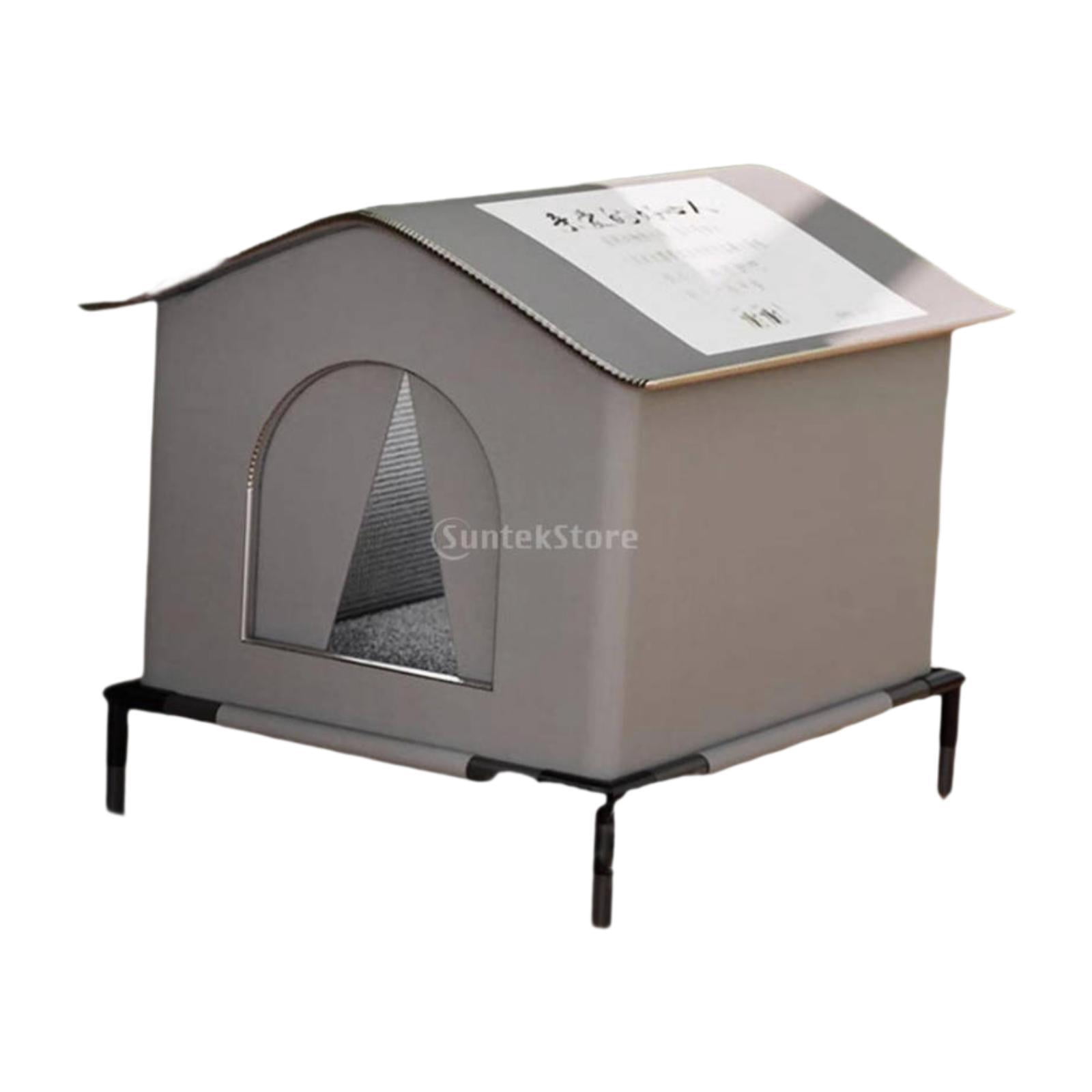 Dualoai Cat House for Outdoor Cats Dog Bed Pet Tent for Barn Cat Shelter for Outside