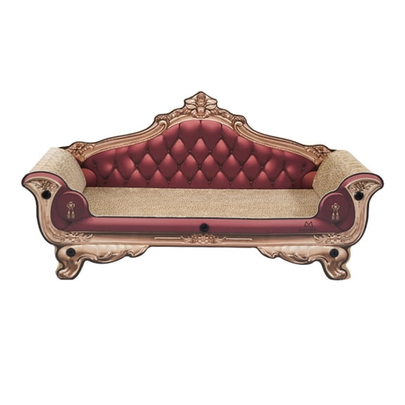 Dualoai Cat Scratcher Cardboard Couch Interactive Lounger Scratching Bed Lounge Playing/
