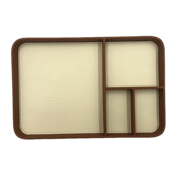 Dualoai Catchall Tray Multiple Partitions Sundries Gadget Case Elegant Storage Container