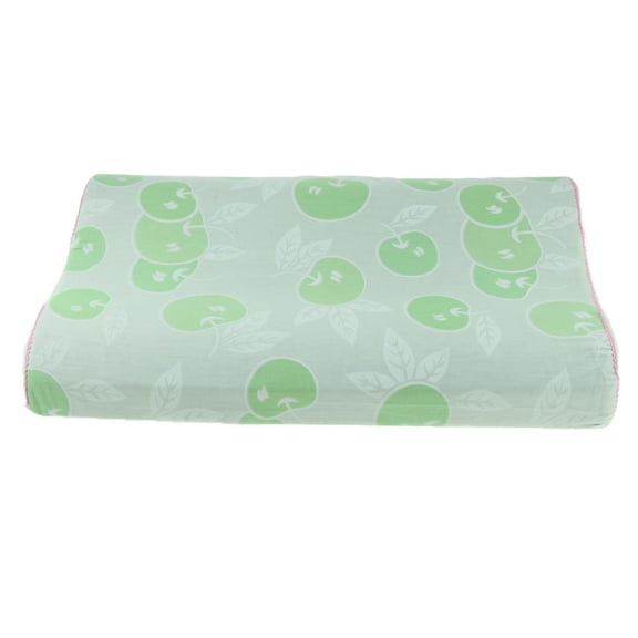 Dualoai Cervical Pillow Neck Support Cushion Massage Bolster for Sleeping Green