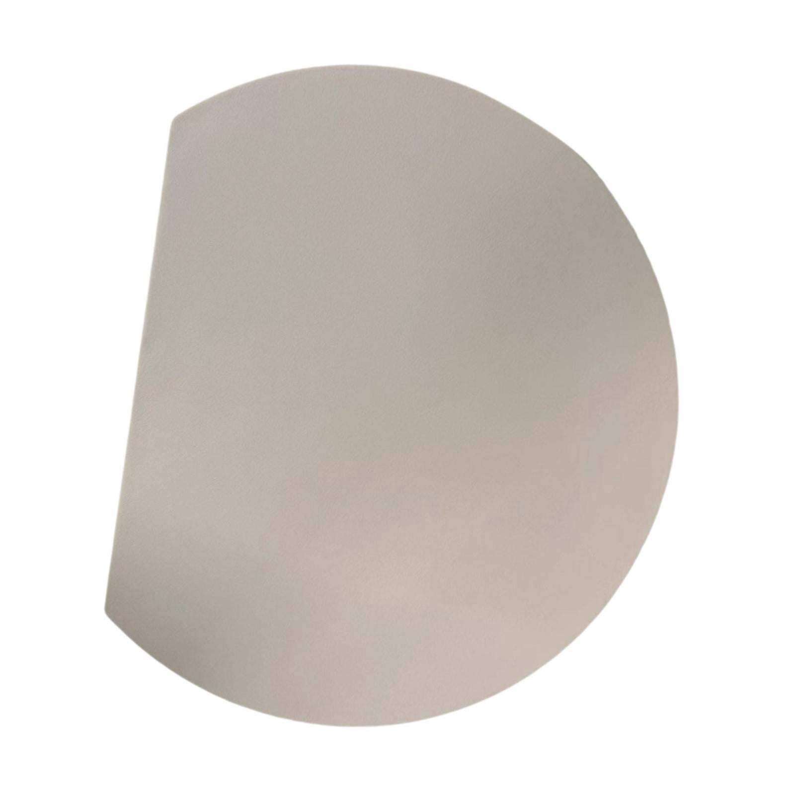 Dualoai Chopping Board Convenient Half Round Cutting Mat for Fruits Vegetables Meats Beige Coffee L