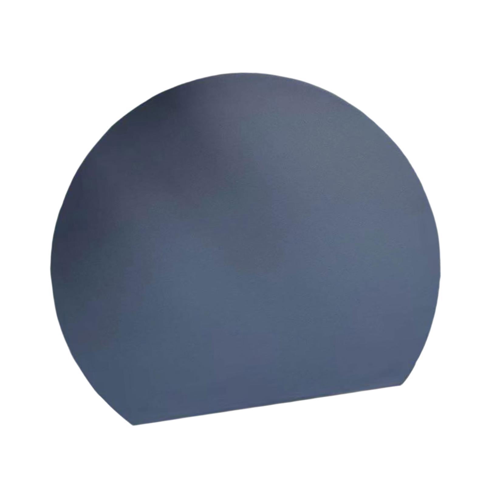 Dualoai Chopping Board Convenient Half Round Cutting Mat for Fruits Vegetables Meats Gray S