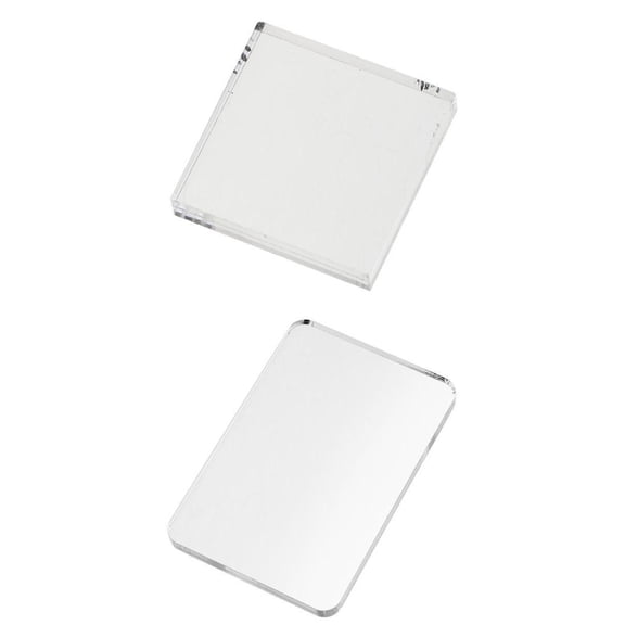Dualoai Clear Acrylic Block Stamp Blocks Stamping Scrapbooking Decor Craft DIY Tool