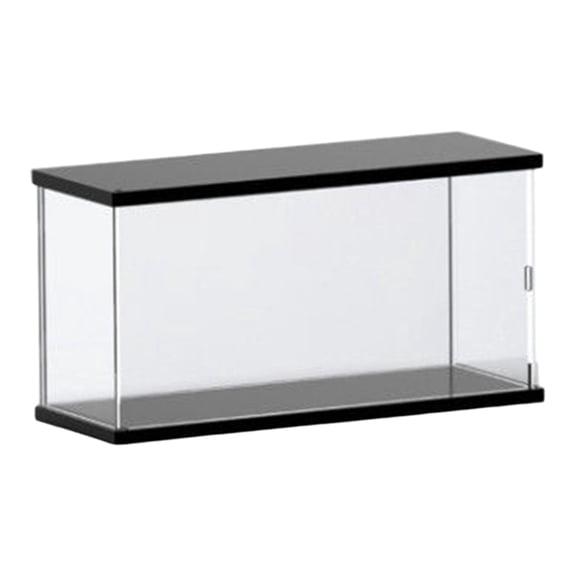 Dualoai Clear Acrylic Display Box Case Plastic Dustproof Countertop Organizer Stand Single Tier