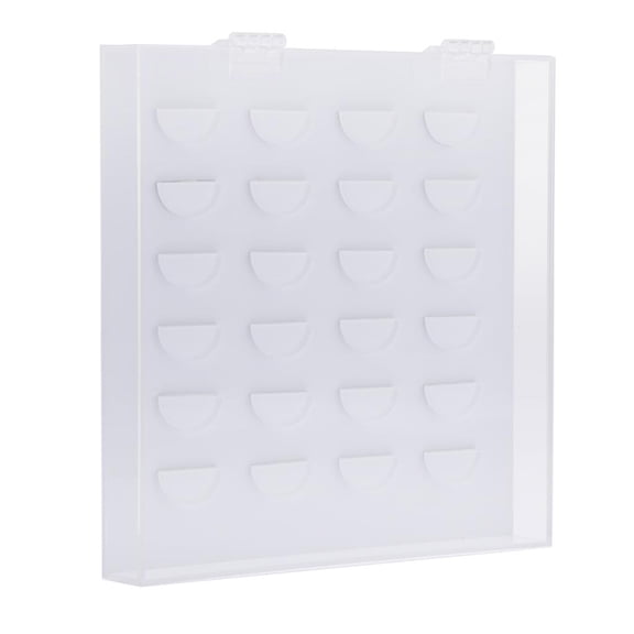 Dualoai Clear Acrylic False Eyelash Storag Box Makeup Cosmetic Case Organizer Holder