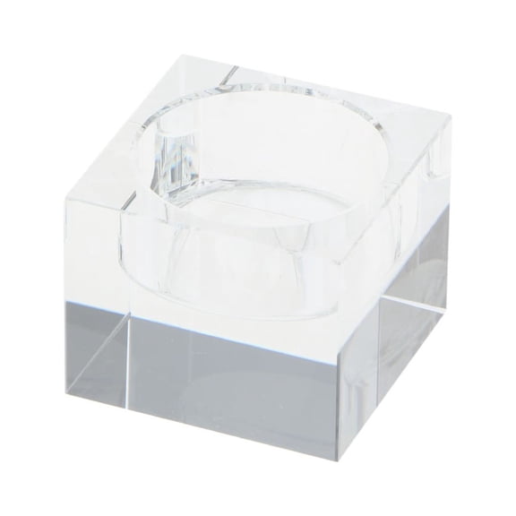 Dualoai Clear Crystal Tea Light Candle Holder Candlestick Wedding Bar Table Centerpiece. 4 Sizes - Clear, 40mm_Crystal
