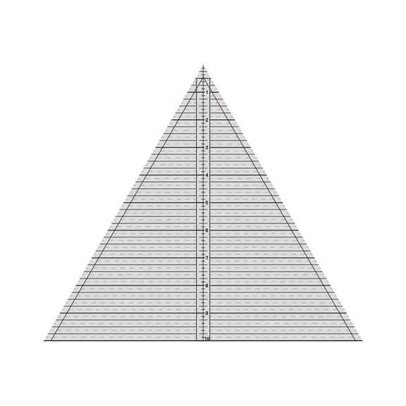Dualoai Clear Patchwork Template Cutting Craft Quilt Ruler Sewing Tool Tracing Tools 11.6x10inch