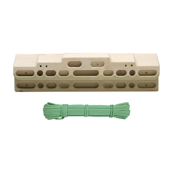 Dualoai Climbing Hangboard with Hanging Rope Finger Training Board Strength Training