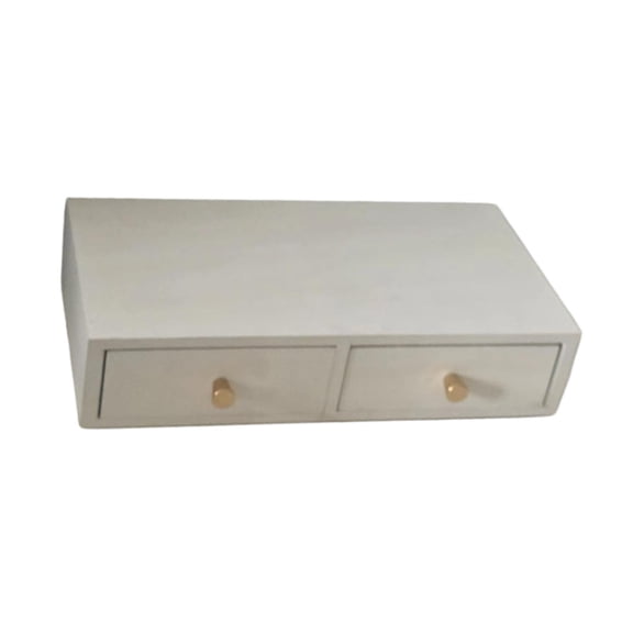 Dualoai Coffee Bar Drawer Organizer Coffee Machine Base Stand for Kitchen Hotel Home White