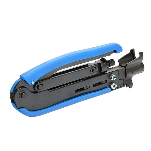 Dualoai Compression Tool Wire Crimping Cable Stripper Tool Wire Stripper Cutter Blue