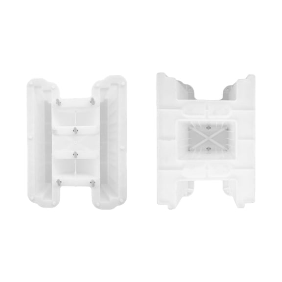 Dualoai Concrete Mould Well Maker Concrete Block Brick Mould for Lawn Backyard Patio Style D