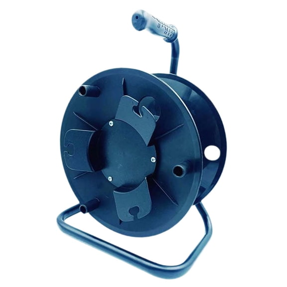 Dualoai Cord Reel Extension Cord Storage Reel Multifunction Manual Blue Rolling Line Dish Cable Organizing for Outdoor Home Workplace