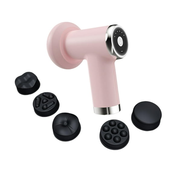 Dualoai Cordless Massager Adjustable Intensity Portable Electric for Body Legs Belly Pink