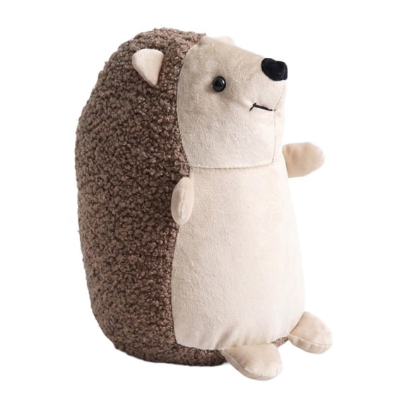 Dualoai Cute Door Stopper Decorative Door Stops Hedgehog Floor Protection Doors Holder Weighted Interior Doorstop for Dorm Home Decor Brown