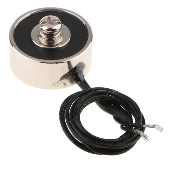Dualoai DC 24V 50N 11LB Electromagnet Holding Electromagnet Lift Magnet Electric Motor