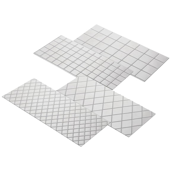 Dualoai DIY Cake Fondant Impression Mat Decorating Tools for Wedding Cake Border Decor - Grid Pattern