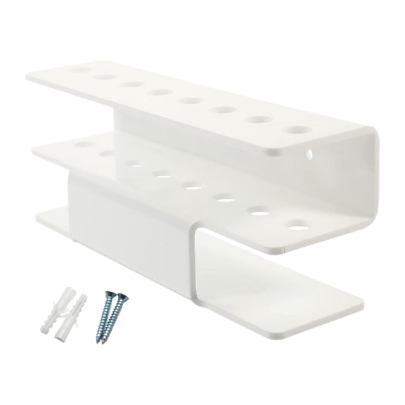 Dualoai Dart Holder Indoor Dart Storage Rack Display Case Organizer Wall Mounted Desktop white