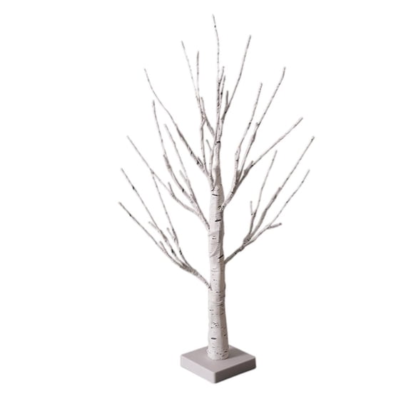 Dualoai Decorative LED Birch Tree Light Table Lamp for Indoor 60cm white