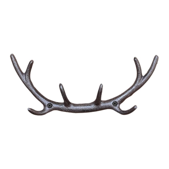 Dualoai Deer Hooks Cast Iron Key Holder Multifunctional Decorative Accessories