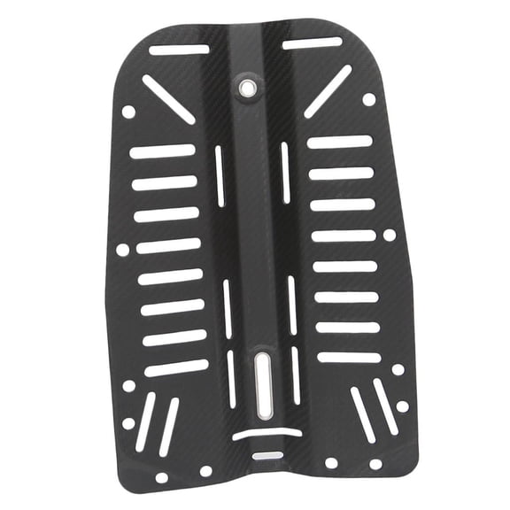 Dualoai Deluxe Carbon Fiber Diving Backplate 3.4mm Thick Back Plate For Technical Scuba