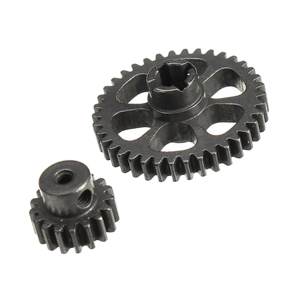 Dualoai Diff Differential Main Metal Spur Gear 38T and Pinion Motor Gear RC Car Part for