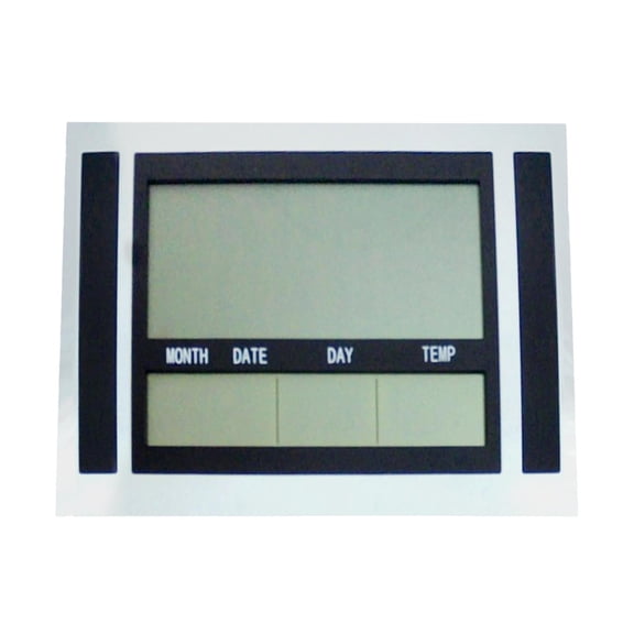 Dualoai Digital LCD Office Desk ALarm Clock Time Day Calendar Temp Meter Thermometer LCD