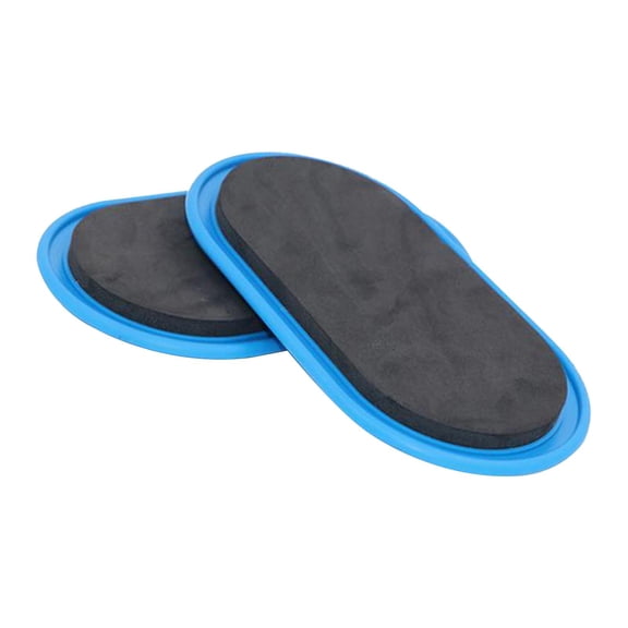 Dualoai Disc Gliding disks Carpet Hardwood Sliding Abdominal Quickness for Training Yoga Blue