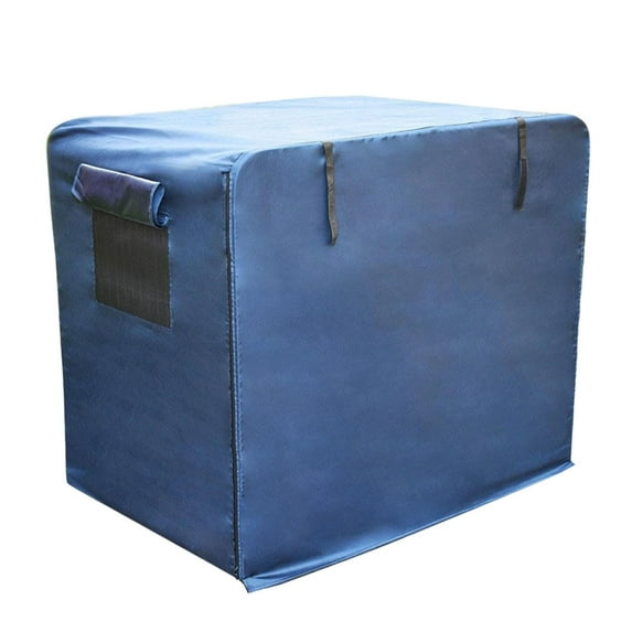 Dualoai Dog Crate Cover Pet Cage Accessory for Indoor Outdoor Protection Waterproof Rainproof Folding Dog Kennel Cover Oxford Cloth Blue 63x46x56 cm