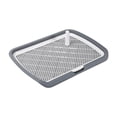 thumbnail image 1 of Dualoai Dog Potty Toilet Dog Training Potty, Pee Mesh Training Tray Potty Pan Indoor Pee Gray, 1 of 9