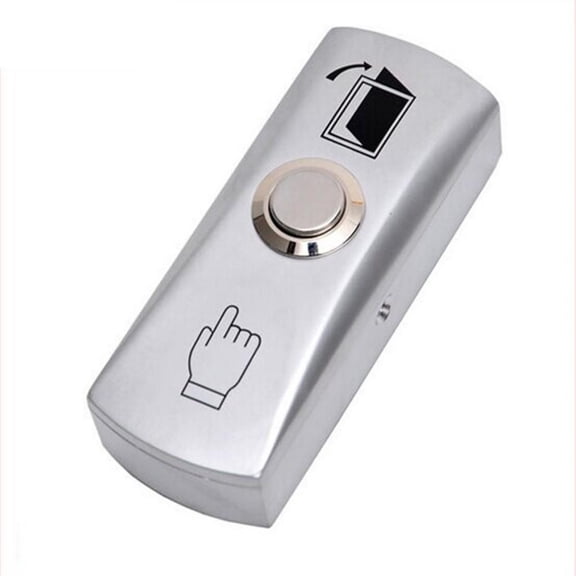 Dualoai Door Access Button Switch Exit Door Push Button Release Switch Button Silver