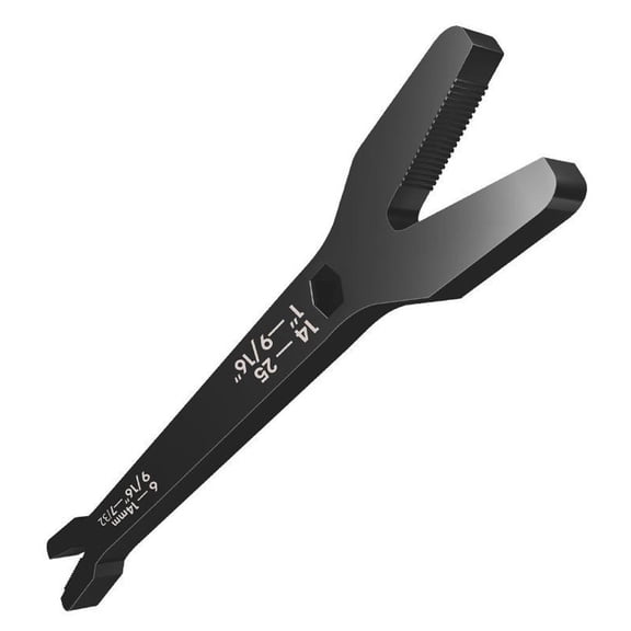 Dualoai Double Head Repair Wrench Y Shaped Spanner Muli-Functional Double Sided 6-25mm Black