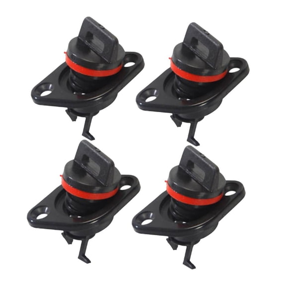 Dualoai Dovewill 4Pcs Nylon Oval Garboard Drain Plug Boat Fits 1'' Hole Thread for 3/4''