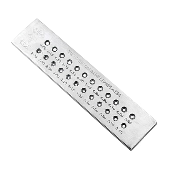 Dualoai Draw Jewelry Drawplate for Jewelry Making Beginners Crafting Style B