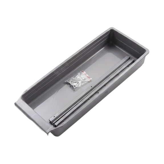 Dualoai Drawer for Industrial Sewing Machine Easy to Use with Metal Rail Accessories Gray
