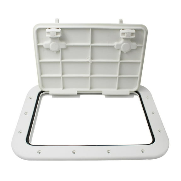 Dualoai Durable Marine Boat Deck Access Hatch & Lid 16.7 x 12.4 x 0.8", ABS Plastic