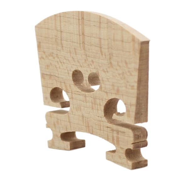 Dualoai Durable Replacement Maple Violin Bridge 1/2 Musical Instrument Accessory 4.43 x 3.65 x 0.5cm