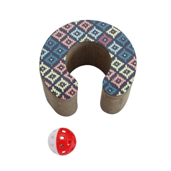 Dualoai Durable Scratcher Cat Toy Cardboard Ball Scratching Board Toy Corrugated Mat for Square