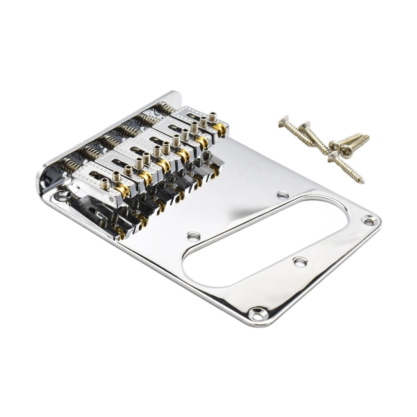 Dualoai Electric Guitar Bridge for 6 String High Performance Sturdy Guitar Tailpiece