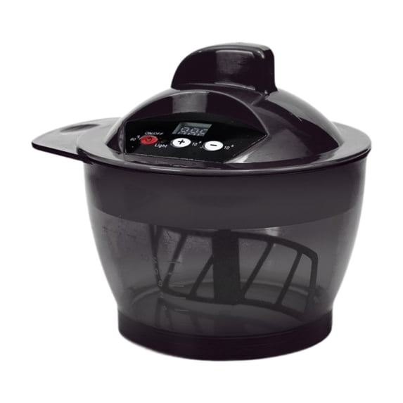 Dualoai Electric Hair Color Mixing Bowl US 110V Plug Accessory Multipurpose DIY Tool Black