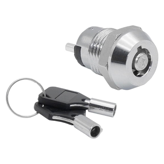 Dualoai Electronic Key Switch Security Power Switch Pull Out Type Push Button Switch Single Side