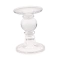 thumbnail image 1 of Dualoai Elegant Glass Tea Light Candle Holder Table Long Stand Handed Votive Pillars Candelabra Candlestick Home Tabletop Desktop S, 1 of 6