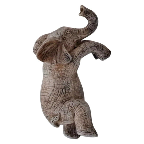Dualoai Elephant Plant Pot Hanger Climbing Elephant Ornament for Patio Backyard Yard
