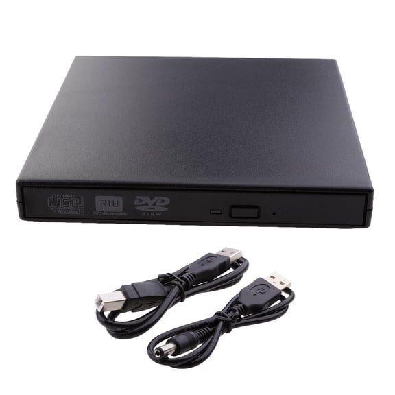Dualoai External USB 2.0 USB Slim DVD-RW Drive / Writer Universal Compatibility Playback