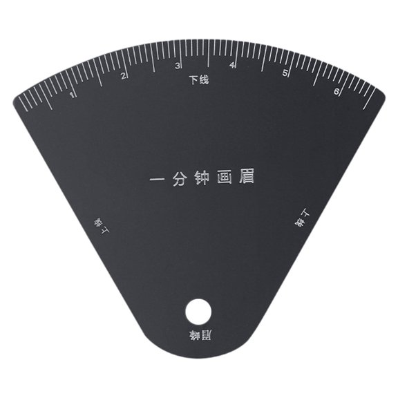 Dualoai Eyebrow Stencil Ruler Accessories Reusable Professional Black Brows Template